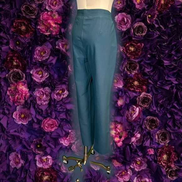 Eileen Fisher ‘Washable Stretch Crepe Straight Pant’ in Deep Teal Blue Size M - Picture 11 of 11